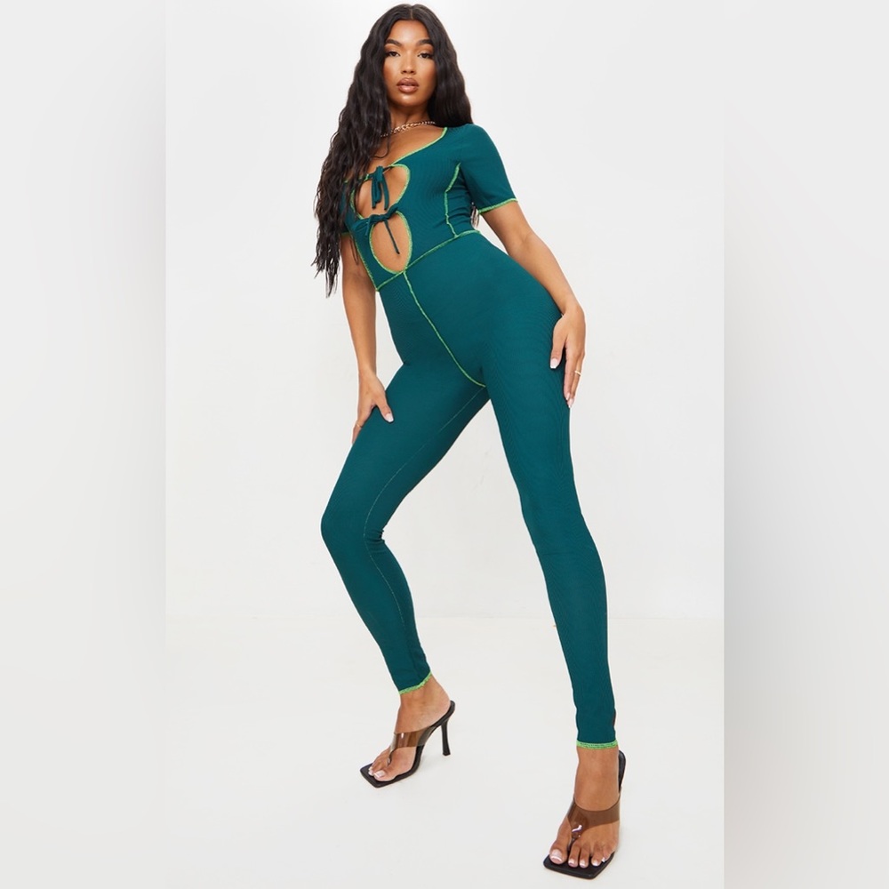 PLT Contrast Stitch Jumpsuit